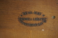 Oak sideboard with marble top Early 20th Century