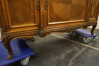 Oak sideboard with marble top Early 20th Century