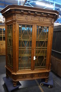 Oak vitrine 19th Century