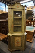 Painted Italian corner cabinet Mid 20th Century