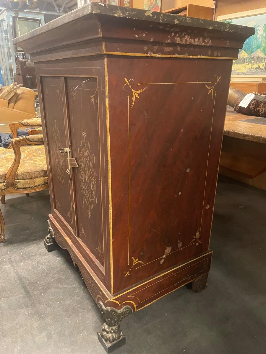 Painted safe. 87x59x113H cm 