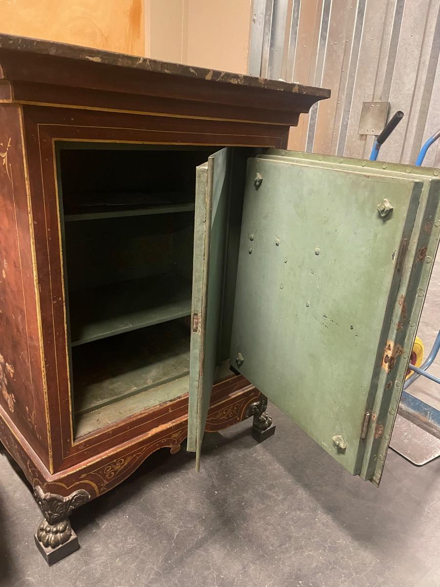 Painted safe. 87x59x113H cm 
