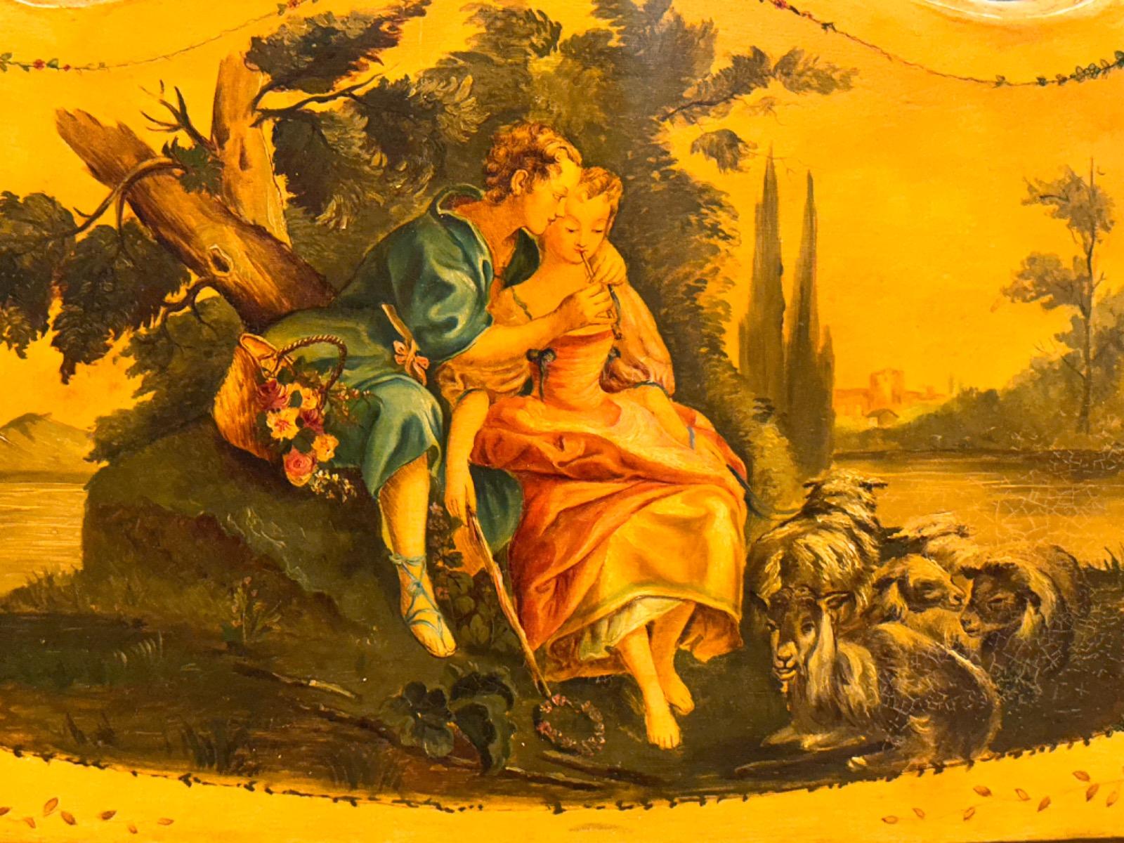 Painted Single-Door Vitrine, 46x72x175h cm