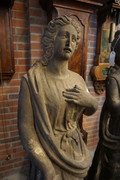 Pair of 18th Century stone statues