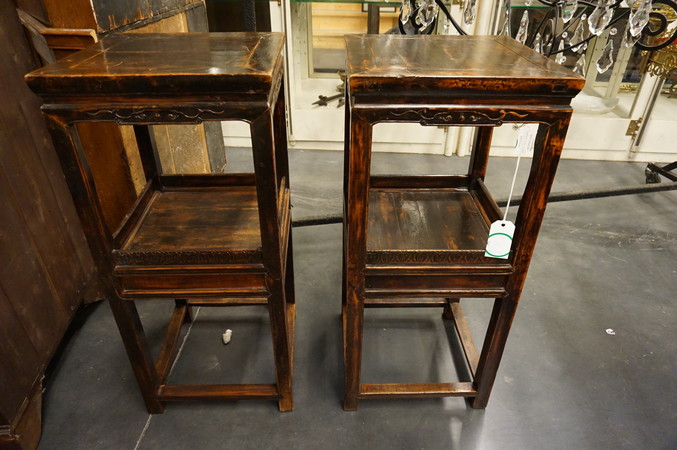 Pair of Chinese stands