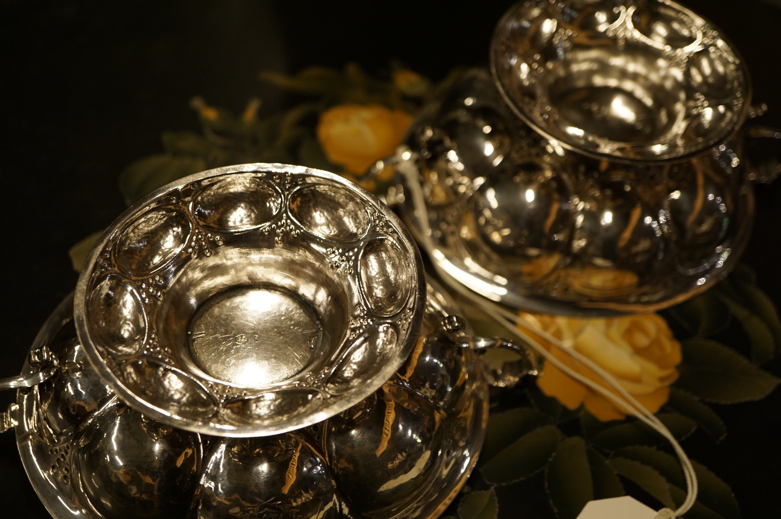 Pair of Dutch silver bowls