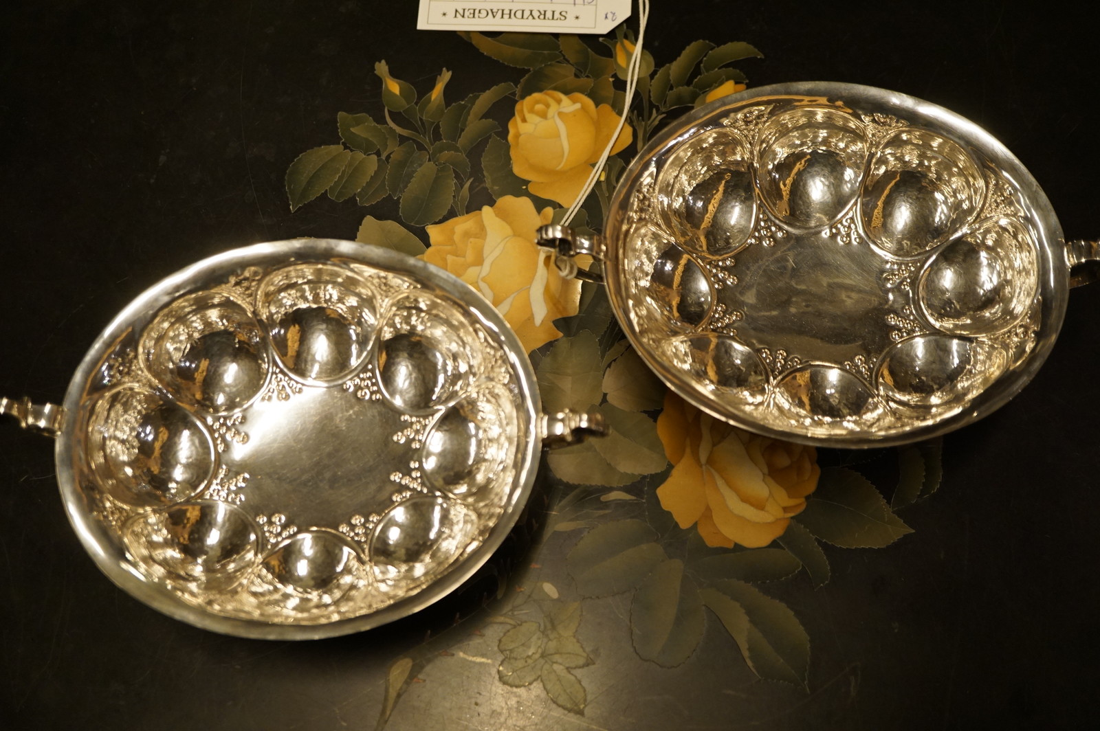 Pair of Dutch silver bowls