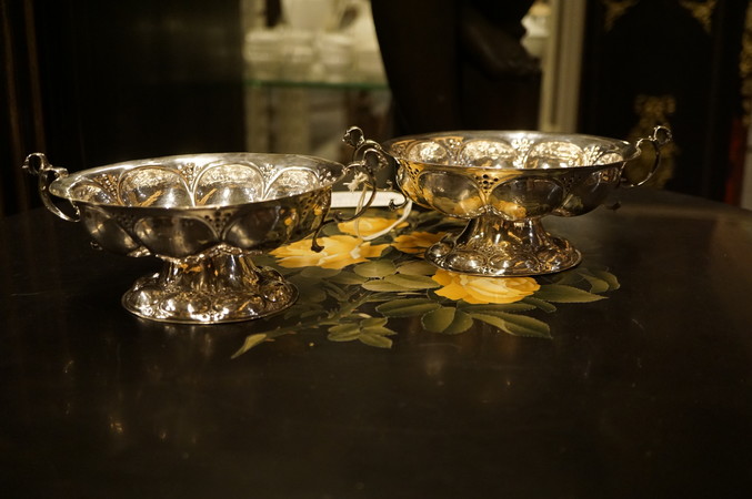 Pair of Dutch silver bowls
