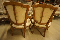 Pair of Louis XV style armchairs Mid 20th Century