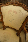 Pair of Louis XV style armchairs Mid 20th Century