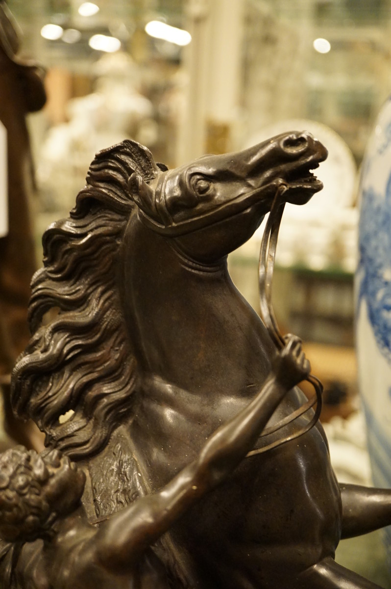 Pair of Marley Horses bronzes after Coustou