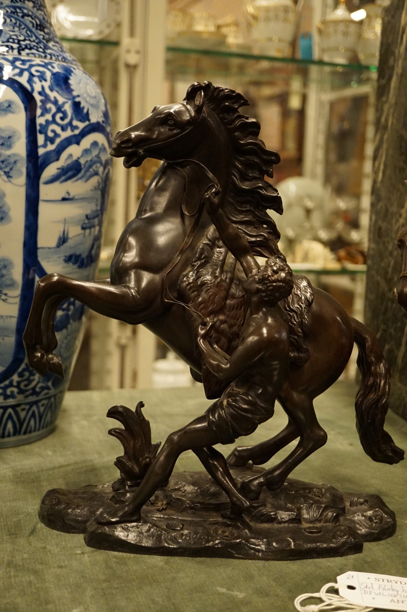 Pair of Marley Horses bronzes after Coustou