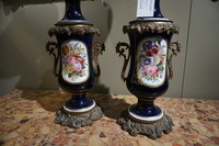 Pair of porcelain table lamps 19th Century