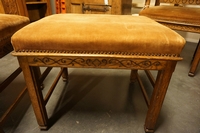 style Pair of stools in oak early 20th Century