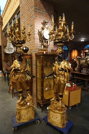 pair of Venetian floorlamps