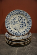 Plates in porcelain, China around 1800