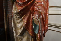 Polychrome wooden Jesus 19th Century