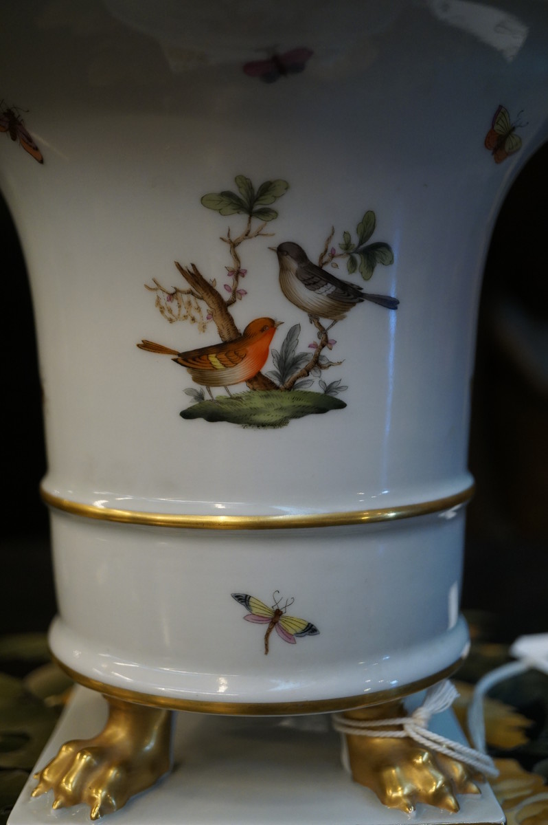 Porcelain Herend signed vase