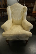 Queen Ann style wingback armchair Early 20th Century