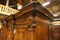 Renaissance 2 door cabinet in Oak, Holland 17th century