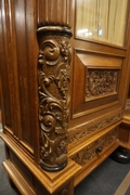 Renaissance style Bookcase in Oak, Holland 2nd half 19th C.