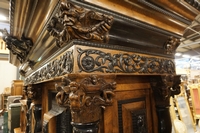 Renaissance style Cabinet in rosewood & ebony, Holland 19th century