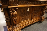 Renaissance style Cabinet in walnut, Italy first part 20th C.