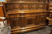 Renaissance style diningroom set in walnut, Italy around 1900