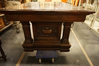 Renaissance style diningroom set in walnut, Italy around 1900