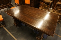 Renaissance style diningroom set in walnut, Italy around 1900