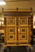 Renaissance style painted cabinet, Holland 19th century