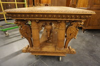 Renaissance style oak table 19th Century