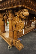 Renaissance style oak table 19th Century