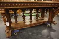 Renaissance style oak table 19th Century