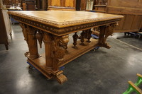 Renaissance style oak table 19th Century
