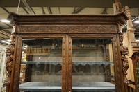 Renaissance style Vitrine in walnut, Italy 2nd half 19th Century