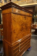 Secretaire in walnut, holland 18th century