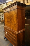 Secretaire in walnut, holland 18th century