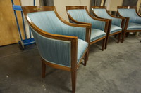 Set of 4 mahogany Empire style armchairs Around 1900