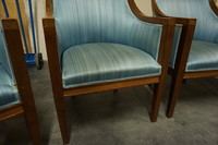 Set of 4 mahogany Empire style armchairs Around 1900