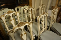 Set of 6 18th century painted chairs