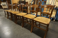 Set of 6 country style chairs 19th Century