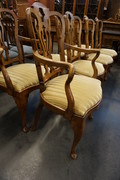 Set of 8 walnut chairs Around 1900