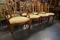 Set of 8 walnut chairs Around 1900