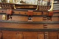 Ship model in wood, Holland early 20th C.