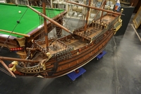 Ship model in wood, Holland early 20th C.