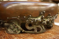 Signed bronze Japanese bowl Around 1900