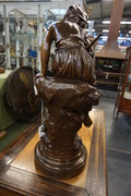 Signed French bronze by Math. Moreau 19th Century