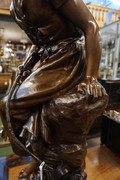 Signed French bronze by Math. Moreau 19th Century