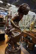 Signed French bronze by Math. Moreau 19th Century